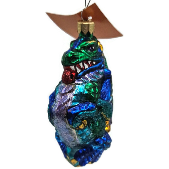 Asian Treasures Chimera Dragon Halloween Fantasy Christmas Tree Glass Ornament - Picture 4 of 9
